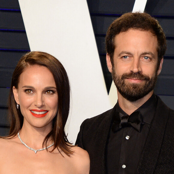Natalie Portman et son mari Benjamin Millepied - Soirée Vanity Fair Oscar Party à Los Angeles. Le 24 février 2019 