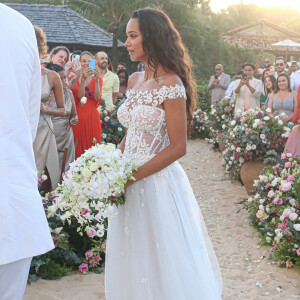 Exclusif - Lais Ribeiro - Joakim Noah et Lais Ribeiro se sont mariés devant leurs amis et leur famille sur la plage de Trancoso au Brésil le 13 juillet 2022.