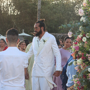 Exclusif - Joakim Noah - Joakim Noah et Lais Ribeiro se sont mariés devant leurs amis et leur famille sur la plage de Trancoso au Brésil le 13 juillet 2022.