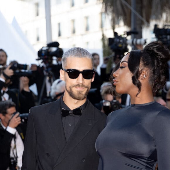 Vladimir Boudnikoff et sa compagne Aya Nakamura - Montée des marches du film " Armageddon Time " lors du 75ème Festival International du Film de Cannes. Le 19 mai 2022 © Cyril Moreau / Bestimage 