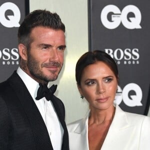 David Beckham, Victoria Beckham - Photocall de la soirée "GQ Men of the Year" Awards à Londres le 3 septembre 2019. 