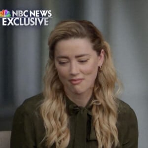 Amber Heard lors d'une interview exclusive dans l'émission "Today" sur NBC après avoir perdu son procès en diffamation contre son ex Johnny Depp.