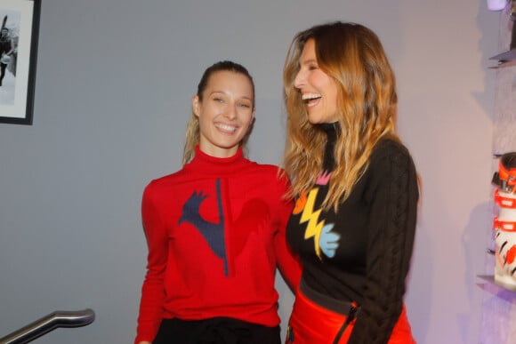 Ilona Smet, Laury Thilleman - Inauguration du flagship store Rossignol au 21 boulevard des Capucines à Paris, le 22 octobre 2018 avec la collaboration de J-C. de Castelbajac. © CVS/Bestimage