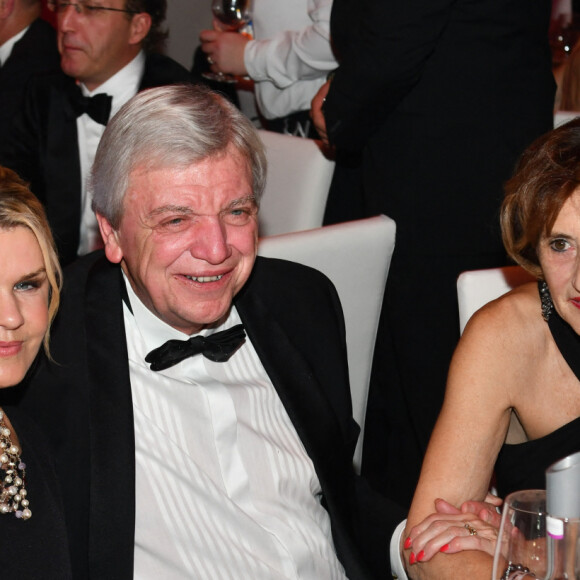Corinna Schumacher, Volker Bouffier et sa femme Ursula Bouffier - Soirée de gala du bal allemand de la presse sportive à Francfort en Allemagne le 9 novembre 2019.