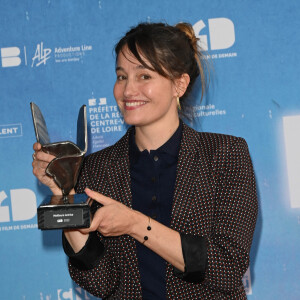 Marie Gillain (meilleure actrice pour "A la folie") - Photocall de la clôture du Festival du Film de Demain (FFD) au ciné Lumière à Vierzon le 5 juin 2022. © Coadic Guirec / Bestimage 