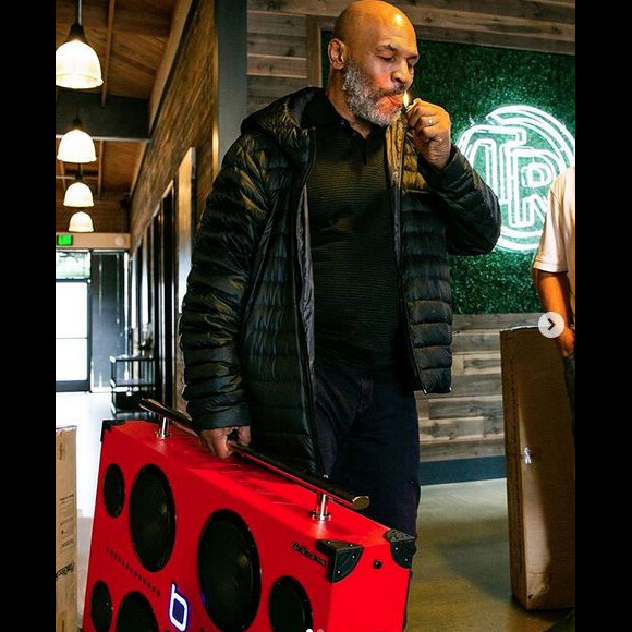 Mike Tyson s'est lancé dans la production de cannabis et a créé la ferme Tyson Ranch. Juillet 2019.