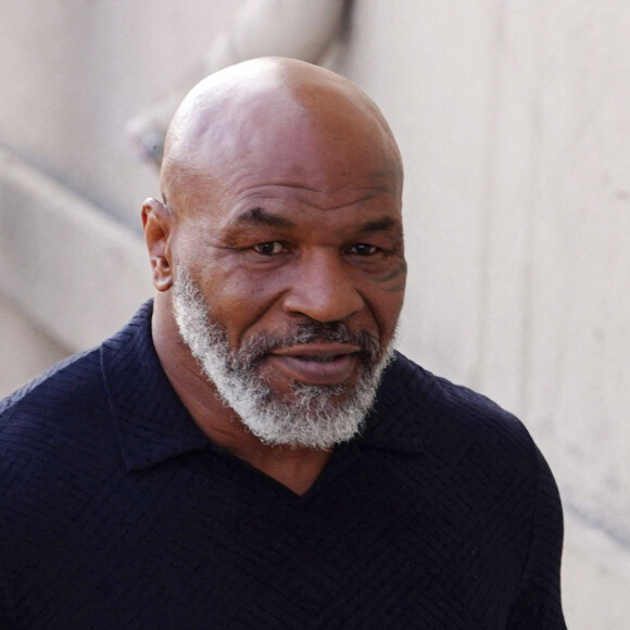 Mike Tyson arrive à l'émission "Jimmy Kimmel Live!" à Los Angeles, le 16 juin 2022.