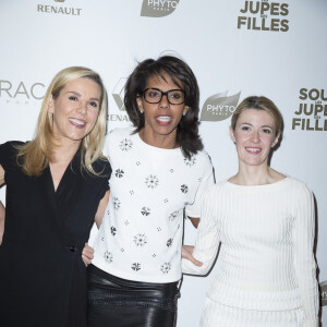 Laurence Ferrari, Audrey Pulvar et Elisabeth Bost - Avant-première du film "Sous les jupes des filles" à Paris le 2 juin 2014. 