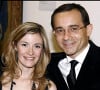 Jean Luc Delarue et sa femme Elisabeth Bost pour les 30 ans du Centre Pompidou. 