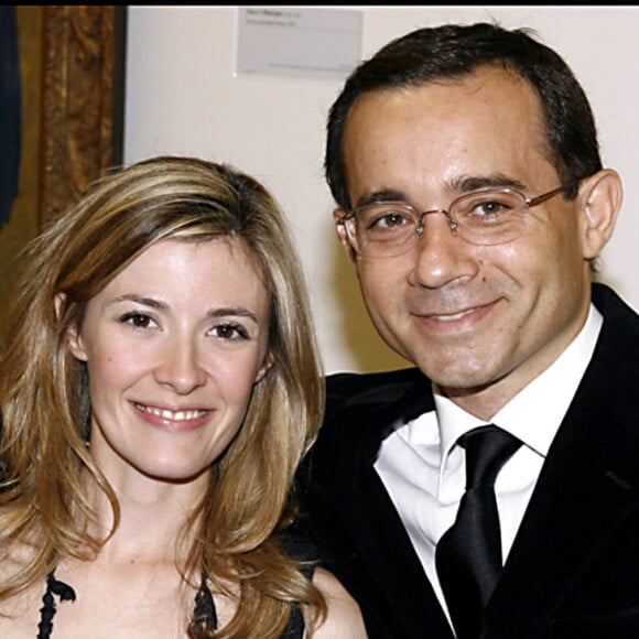 Jean Luc Delarue et sa femme Elisabeth Bost pour les 30 ans du Centre Pompidou. 