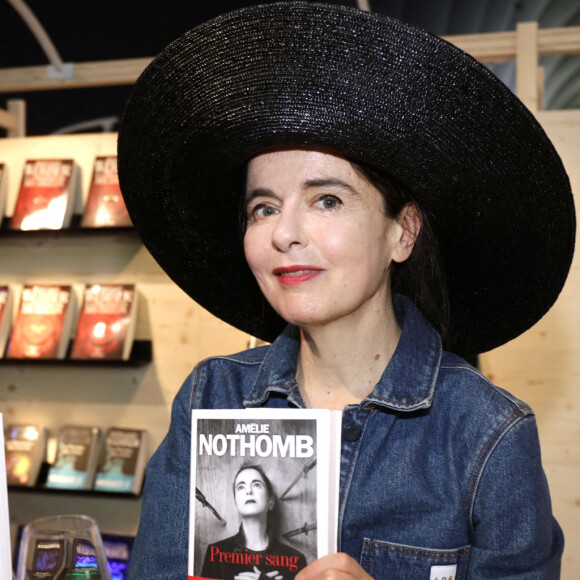 Amélie Nothomb (Premier Sang - Editions Albin Michel) au "Festival du Livre de Paris 2022" au Grand Palais Éphémère de Paris. © Cédric Perrin/Bestimage 