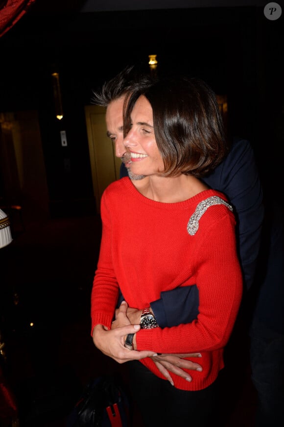 Alessandra Sublet et son mari Clément Miserez - Soirée d'inauguration de l'Hôtel Fouquet's Barrière à Paris le 14 septembre 2017.