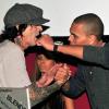 Tommy Lee et Chris Brown jouent les organisateurs de soirée à l'occasion du Superbowl, au Play Nightclub à Miami Beach le 6 février 2010