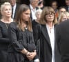 Martine Gossieaux-Sempé, la femme du défunt - Sorties des obsèques du dessinateur Jean-Jacques Sempé en l'église de Saint-Germain-des-Prés à Paris, France, le 19 août 2022. 