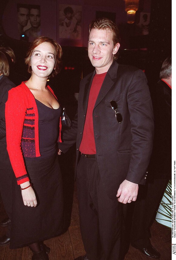 Guillaume Depardieu et Elise Ventre lors d'une soirée VIP Paris en 2000