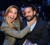 Marie Portolano et son mari Grégoire Ludig lors du gala de boxe Univent à l'AccorHotels Arena de Paris pour le championnat du monde WBA. © Veeren / Bestimage 