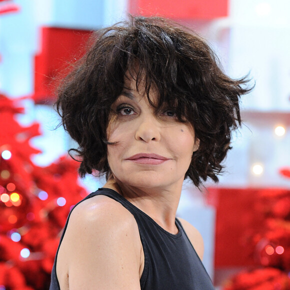 Exclusif - Isabelle Mergault - Enregistrement de l'émission "Vivement Dimanche prochain" présentée par M.Drucker et diffusée le 5 janvier 2020 sur France 2. Le 4 décembre 2019 © Guillaume Gaffiot / Bestimage 