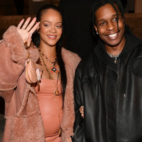 Photo : Rihanna (enceinte) avec son compagnon ASAP Rocky rentrent