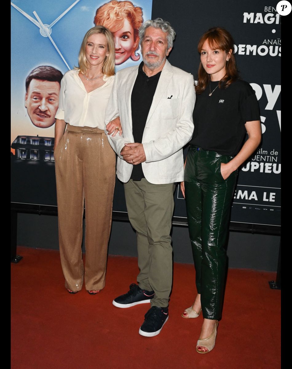 Léa Drucker, Alain Chabat et Anaïs Demoustier - Avant-première du film "Incroyable mais vrai" à l'UGC Ciné Cité Les Halles à Paris le 13 juin 2022.