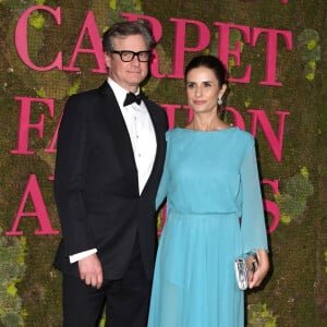 Colin Firth et sa femme Livia Firth - Photocall de la soirée "The Green Carpet Fashion Awards" au théâtre "Alla Scala" lors de la fashion week de Milan. Le 23 septembre 2018.