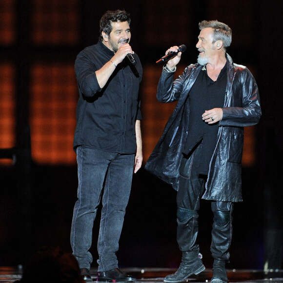 Patrick Fiori et Florent Pagny (nommés pour la chanson "J'y vais") - Enregistrement de l'émission "La chanson de l'année" au château de Chambord, qui sera diffusée le 5 juin 2021 sur TF1 © Gaffiot-Moreau / Bestimage 