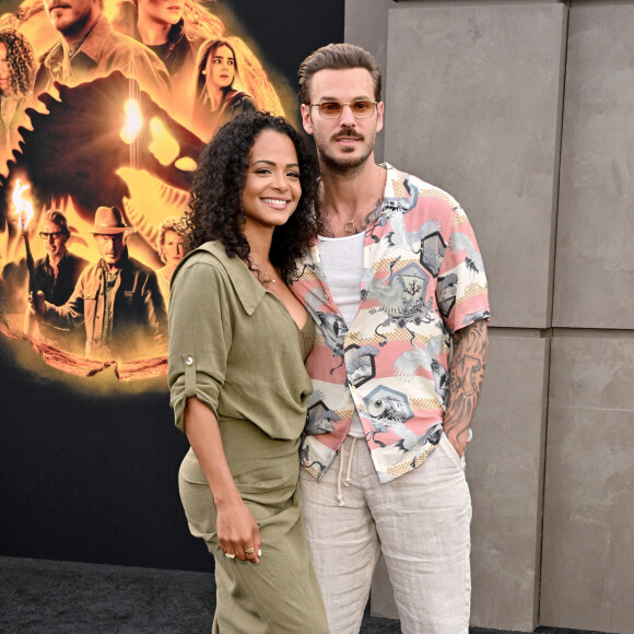 Christina Milian et M Pokora (Matt Pokora) à la première du film "Jurassic World Dominion" à Los Angeles, le 6 juin 2022. 