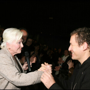 Dany Boon et Line Renaud lors de la projection d'un documentaire sur la vie de la chanteuse et comédienne en 2005