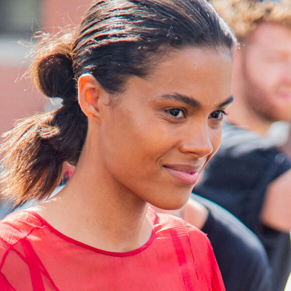 Tina Kunakey - Défilé de mode Haute-Couture automne-hiver 2022-2023 "Alexandre Vauthier" à Paris le 5 juillet 2022. © Baptiste Autissier / Panoramic / Bestimage