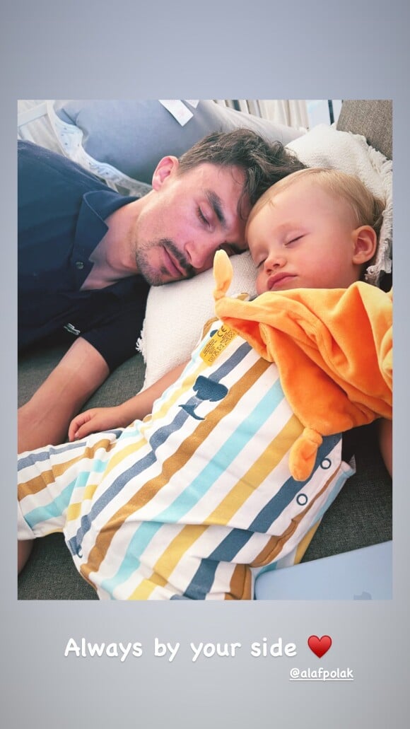 Julian Alaphilippe et son fils Nino