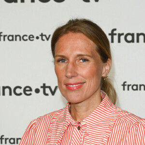 Agathe Lecaron au photocall pour la conférence de presse de rentrée de France TV à la Grande Halle de la Villette à Paris, France, le 6 juillet 2022. © Coadic Guirec/Bestimage 