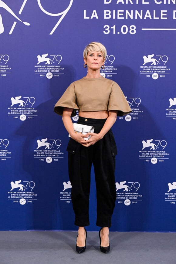 Marina Foïs - Photocall du film "La Syndicaliste" lors de la 79e édition du festival international du film de Venise (La Mostra), le 2 septembre 2022. © MPP/Bestimage