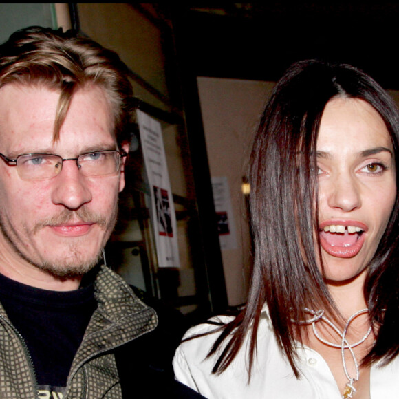 Guillaume Depardieu et Béatrice Dalle - Soirée au Café de l'homme à Paris.