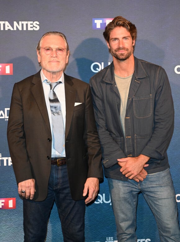 Tchéky Karyo et Tom Leeb - Projection de la Mini-Série "Les Combattantes" diffuser sur TF1 au Gaumont Marignan à Paris le 5 septembre 2022. © Coadic Guirec/Bestimage