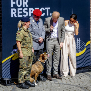 Le prince Harry, duc de Sussex et Meghan Markle, duchesse de Sussex, arrivent à l'hôtel de ville pour l'événement Invictus Games Dusseldorf 2023 One Year to Go, à Düsseldorf, Allemagne, le 6 septembre 2022.