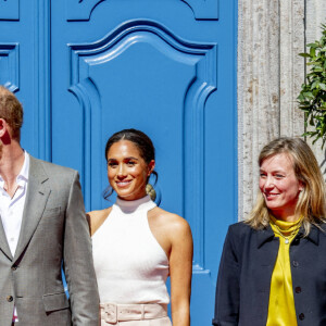Le prince Harry, duc de Sussex et Meghan Markle, duchesse de Sussex, arrivent à l'hôtel de ville pour l'événement Invictus Games Dusseldorf 2023 One Year to Go, à Düsseldorf, Allemagne, le 6 septembre 2022.