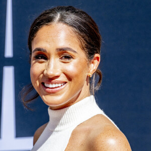 Meghan Markle, duchesse de Sussex, arrive à l'hôtel de ville pour l'événement Invictus Games Dusseldorf 2023 One Year to Go, à Düsseldorf, Allemagne, le 6 septembre 2022.