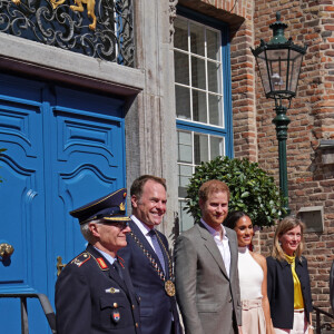 Le prince Harry, duc de Sussex et Meghan Markle, duchesse de Sussex, arrivent à l'hôtel de ville pour l'événement Invictus Games Dusseldorf 2023 One Year to Go, à Düsseldorf, Allemagne, le 6 septembre 2022.