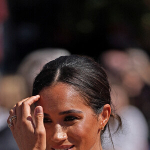 Meghan Markle, duchesse de Sussex, arrive à l'hôtel de ville pour l'événement Invictus Games Dusseldorf 2023 One Year to Go, à Düsseldorf, Allemagne, le 6 septembre 2022.