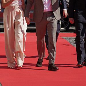 Le prince Harry, duc de Sussex et Meghan Markle, duchesse de Sussex, arrivent à l'hôtel de ville pour l'événement Invictus Games Dusseldorf 2023 One Year to Go, à Düsseldorf, Allemagne, le 6 septembre 2022.