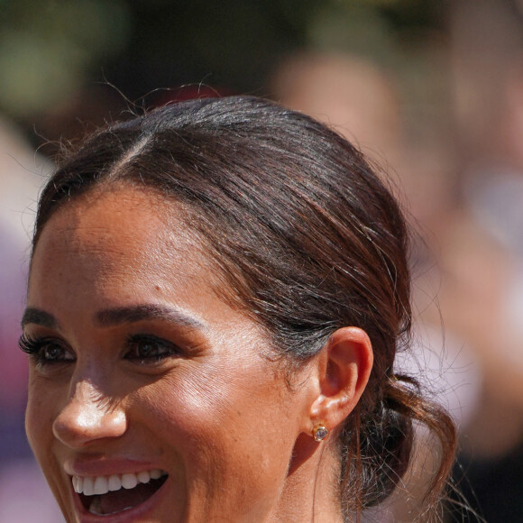 Meghan Markle, duchesse de Sussex, arrive à l'hôtel de ville pour l'événement Invictus Games Dusseldorf 2023 One Year to Go, à Düsseldorf, Allemagne, le 6 septembre 2022.