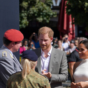 Le prince Harry, duc de Sussex et Meghan Markle, duchesse de Sussex, arrivent à l'hôtel de ville pour l'événement Invictus Games Dusseldorf 2023 One Year to Go, à Düsseldorf, Allemagne, le 6 septembre 2022.