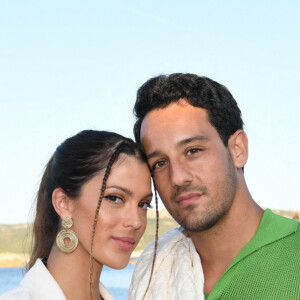 Iris Mittenaere et son compagnon Diego El Glaoui - Front row et people lors du défilé Etam Croisière 2022 au Domaine de Murtoli, Corse le 12 mai 2022. © Rachid Bellak / Bestimage