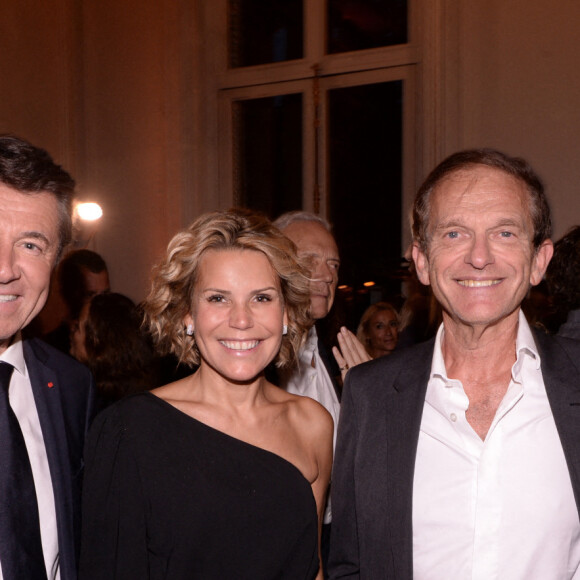 Exclusif - Christian Estrosi, le maire de Nice, et sa femme Laura Tenoudji Estrosi, Docteur Frédéric Saldmann et sa femme Marie - Moma Group fête son 10ème anniversaire à l'hôtel Salomon de Rothschild à Paris le 5 septembre 2022. Promoteur d'un art de vivre à la française, le PDG de Moma Group promet de créer 40 nouvelles adresses à travers le monde en faisant rayonner ses concepts emblématiques que sont Café Pérouse, Noto, Casa Amour et Mimosa. © Rachid Bellak/Bestimage 