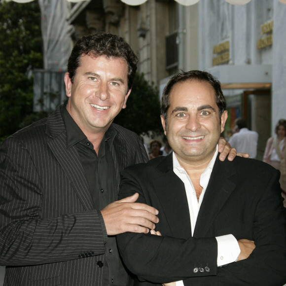 Archives - Pascal Bataille et Laurent Fontaine lors de la conférence de presse de rentrée de TF1 au théâtre des Champs-Elysées à Paris, 5 septembre 2006. © Frédéric Piau/Bestimage