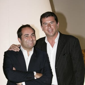 Archives - Laurent Fontaine et Pascal Bataille lors de la conférence de presse de rentrée de TF1 à Paris, le 29 août 2005. © Frédéric Piau/Bestimage