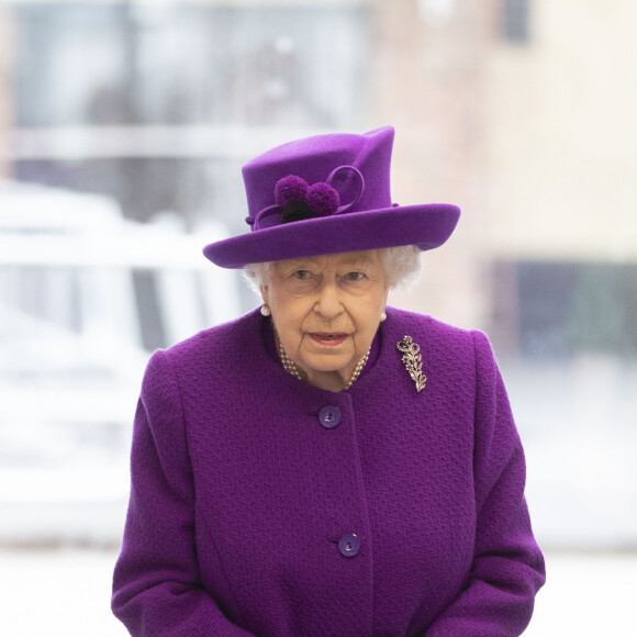 La reine Elizabeth II d'Angleterre a inauguré les nouveaux locaux de l'hôpital "Royal National ENT and Eastman Dental Hospital" à Londres. Le 19 février 2020.