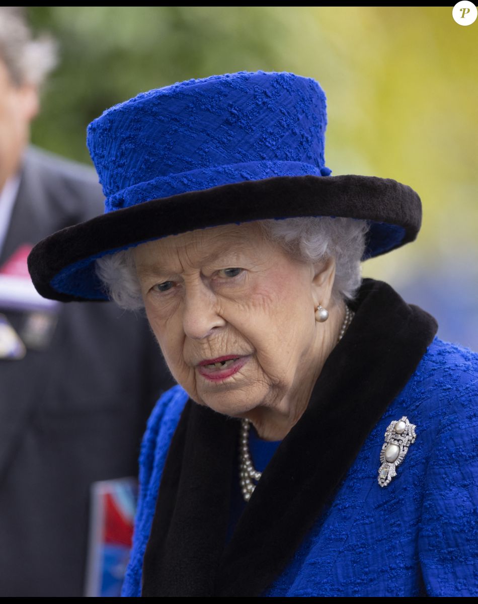 La reine Elizabeth II d'Angleterre lors des Champions Day à Ascot. Le 16 octobre 2021.