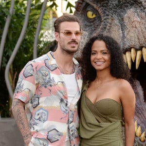 Christina Milian et son mari M Pokora (Matt Pokora) à la première du film "Jurassic World Dominion" à Los Angeles, le 6 juin 2022. 