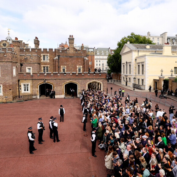 Proclamation du roi Charles III d'Angleterre depuis le balcon du palais Saint-James à Londres. Le 10 septembre 2022