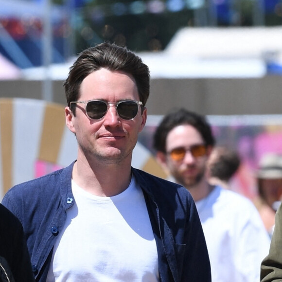 La princesse Beatrice d'York et son fiancé Edoardo Mapelli Mozzi au festival de Glastonbury à Pilton, le 26 juin 2022. 